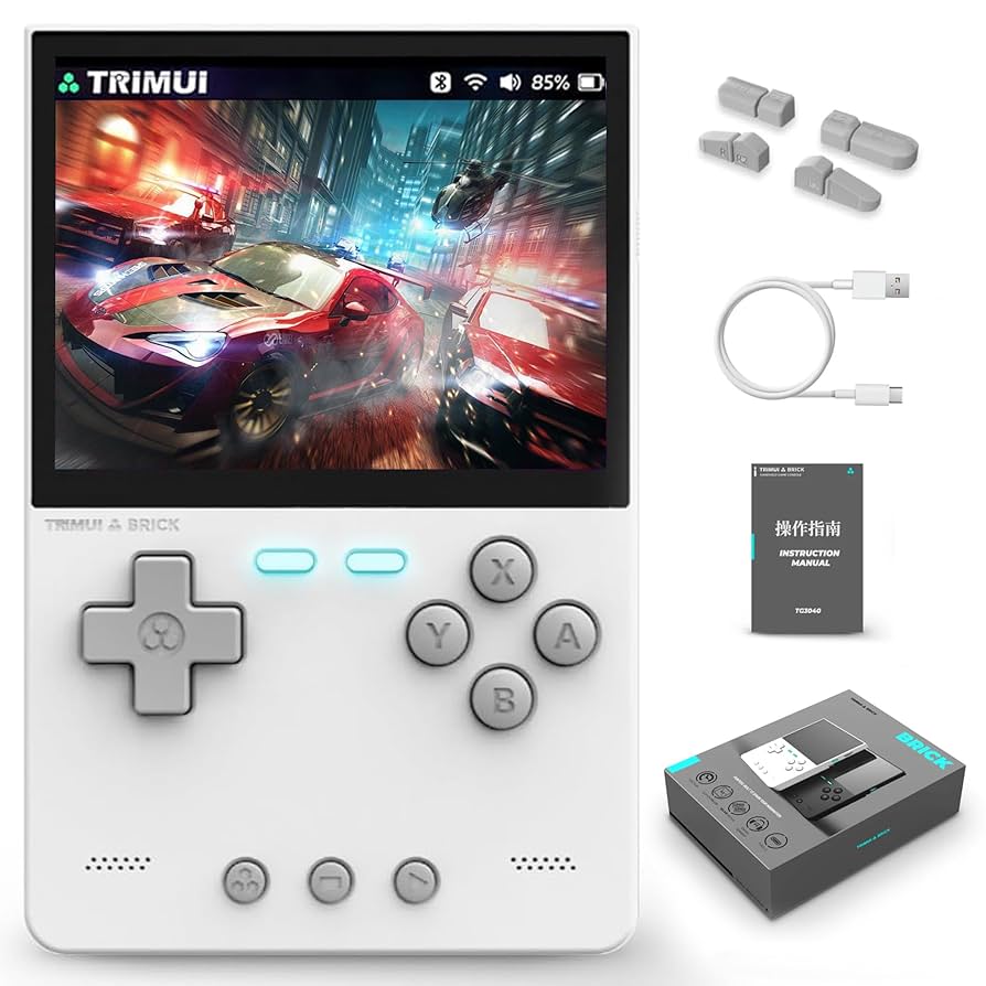 TRIMUI Brick White（ホワイト） Amazon.com: Marryoo Trimui Brick Portable Retro Game Console